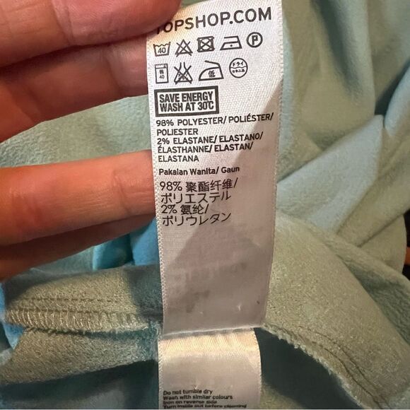 Topshop minty blue maxi dress. Size 2 - Picture 11 of 11